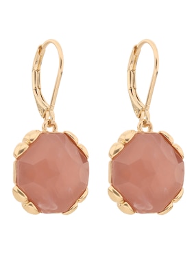 Aretes de círculo Napier con acabado brillante resina