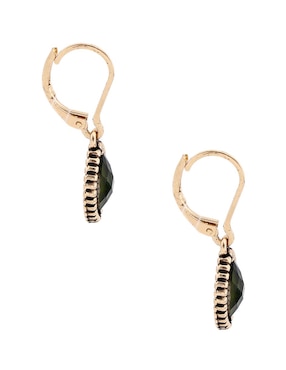 Aretes largos ovalados napier tea time con acabado brillante