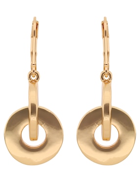 Aros Nine West Gold Buckle con acabado brillante