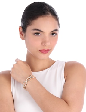 Pulsera Napier Gold Facets con acabado brillante