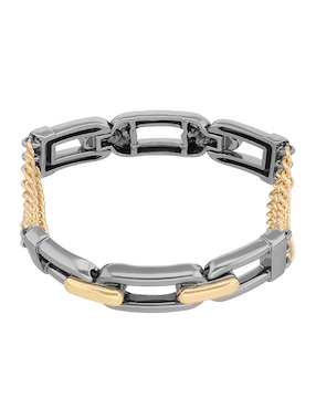 Pulsera Nine West Two Tone Armor con acabado brillante