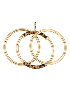 Multi-pulsera Nine West Leather Animal con acabado brillante