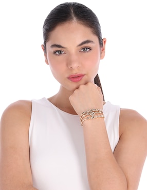 Multi-pulsera Nine West Recolors con acabado brillante