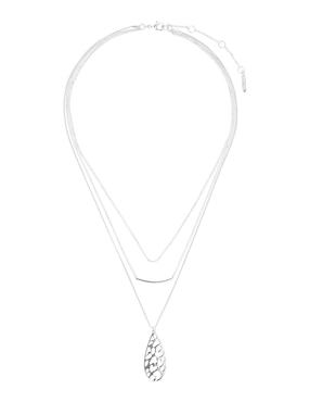 Collar con dije de gota Nine West Metallic Animal