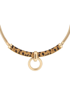 Collar con dije Nine West Leather Animal
