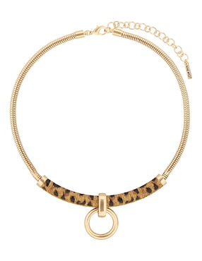 Collar con dije Nine West Leather Animal