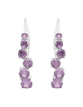 Broqueles Anne Klein Classic Clusters con acabado brillante cristal