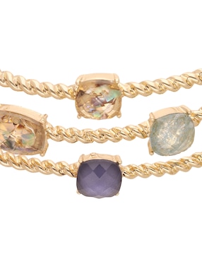 Pulsera Anne Klein con cristal Anne'S Grace con acabado brillante