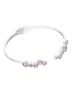 Brazalete Anne Klein con cristal Classic Clusters con acabado brillante