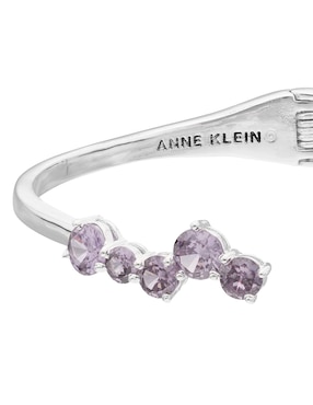 Brazalete Anne Klein con cristal Classic Clusters con acabado brillante