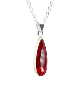 Collar de gota Zvezda Élan de plata P 925