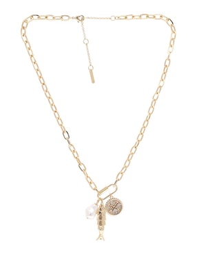 Collar con dije Nine West Golden Charms