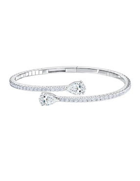 Brazalete Gladkova Joyería de plata P925 con acabado pavé