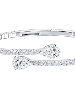 Brazalete Gladkova Joyería de plata P925 con acabado pavé