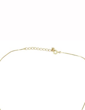 Collar con dije de corazón Moon de oro laminado 10 K