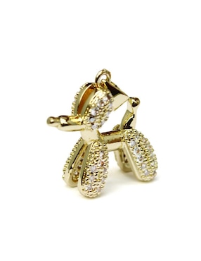 Collar con dije de perro Moon de oro laminado 10 K