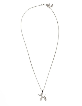 Collar con dije de perro Moon