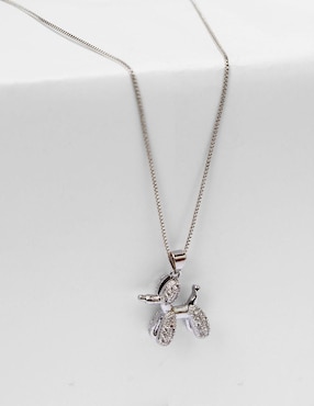 Collar con dije de perro Moon