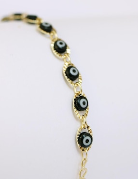 Pulsera Moon de oro laminado 8 k con acabado brillante