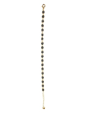 Pulsera Moon de oro laminado 8 k con acabado brillante