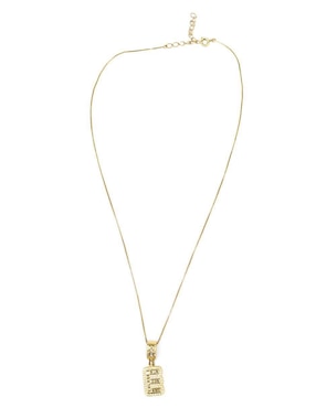 Collar con dije de letra e Moon de oro laminado 10 K
