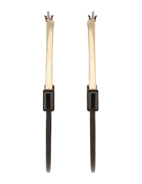 Arracadas Dkny Millie con acabado pulido cristal
