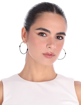 Arracadas Dkny Millie con acabado pulido cristal