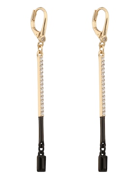 Aretes largos Dkny Millie con acabado pavé cristal