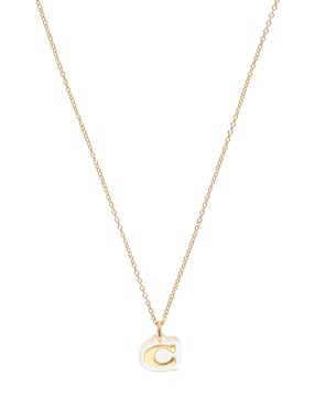 Collar de letra c Coach 10.1 Embedded Lucite