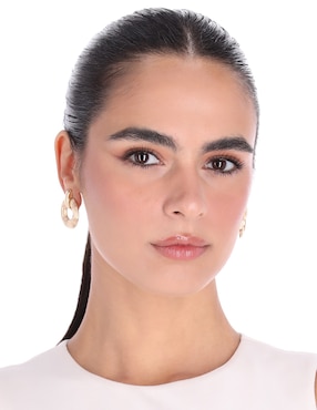 Aretes corto Anne Klein Versatile Wear con acabado brillante