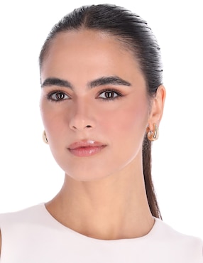 Aretes corto Anne Klein Versatile Wear con acabado brillante