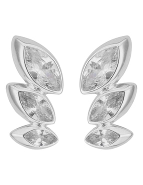 Aretes corto de gota Anne Klein Sparkling Sophistication con acabado pulido zirconia