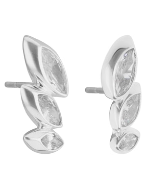 Aretes corto de gota Anne Klein Sparkling Sophistication con acabado pulido zirconia