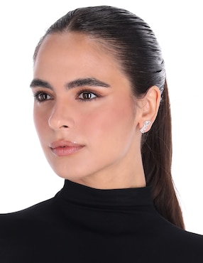 Aretes corto de gota Anne Klein Sparkling Sophistication con acabado pulido zirconia