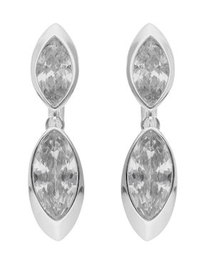 Aretes corto de gota Anne Klein Sparkling Sophistication con acabado pulido zirconia