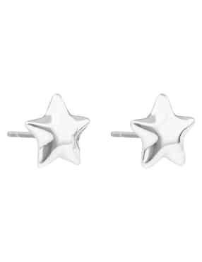 Broqueles de estrella Coach con acabado pulido