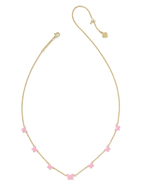Collar de mariposa Kendra Scott Lilia de baño de oro 14 K