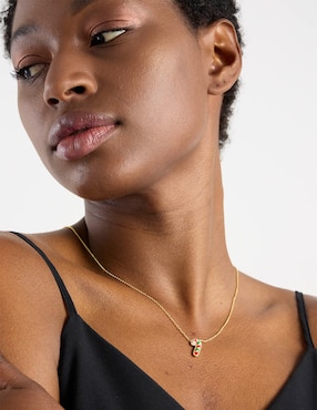 Collar de bastón de dulce Kendra Scott baño de oro 14 K