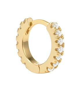 Piercing Carmela Mía Golden Circonias baño de oro 14 k zirconia
