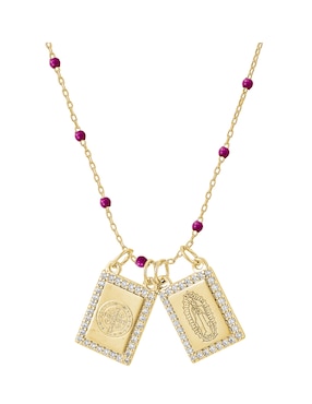 Collar San Benito Carmela Mía de baño de oro 14 K