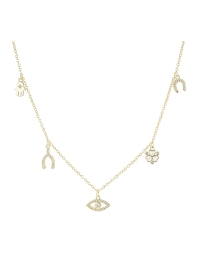 Collar Carmela Mía Protección de baño de oro 14 K