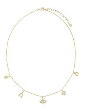 Collar Carmela Mía Protección de baño de oro 14 K