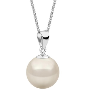 Set collar Zvezda Éclair de plata P925 perla de cristal