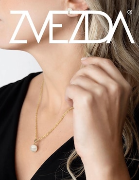 Set collar Zvezda Éclair perla de cristal