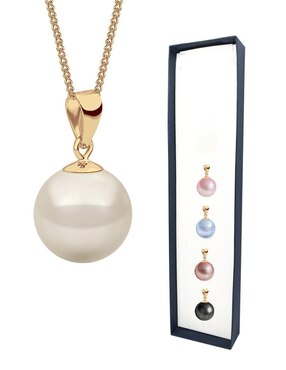 Set collar Zvezda Éclair perla de cristal