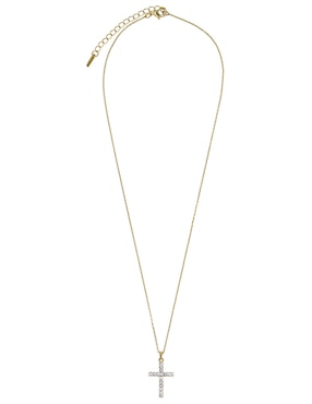 Collar con dije de cruz Artre Square