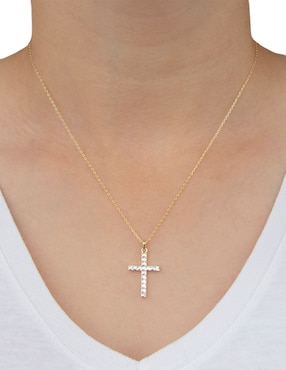 Collar con dije de cruz Artre Square