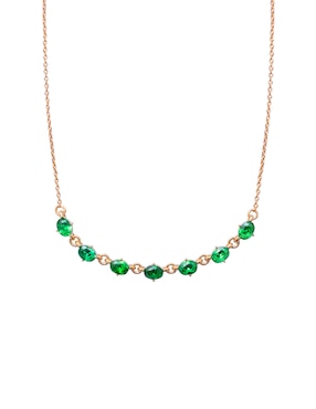 Collar Carré Circonia Oval