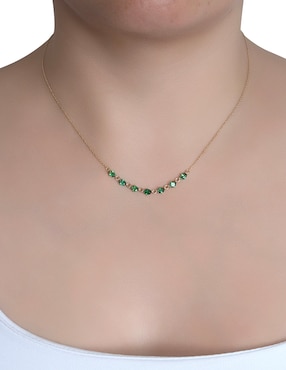 Collar Carré Circonia Oval