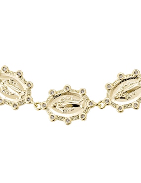 Pulsera Carmela Mía 14 k Religiosos con acabado baño de oro